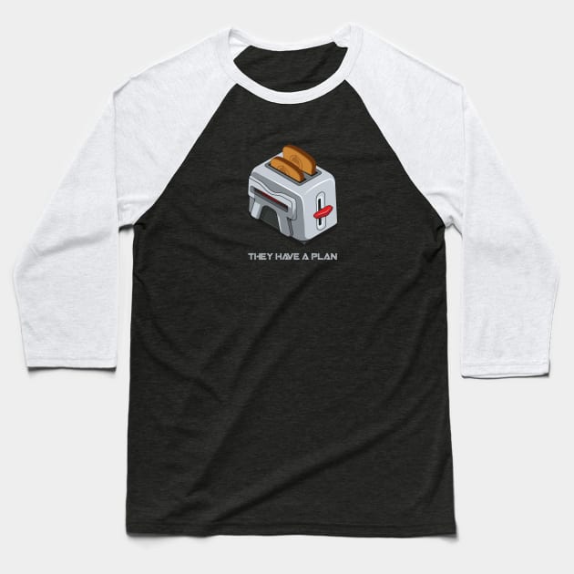 fraking toaster Baseball T-Shirt by redwane